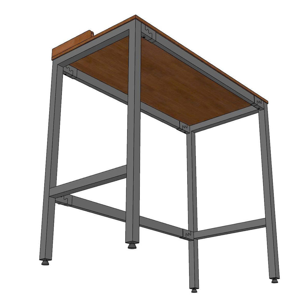 Bàn bar lắp ráp 120x60cm gỗ cao su Bàn bar lắp ráp 120x60cm gỗ cao su - hình 5