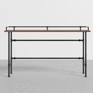 Bàn bar mặt gỗ chân sắt ống nước - hình 1