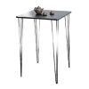 Bàn bar mặt vuông 70x70cm chân sắt Hairpin sơn tĩnh điện