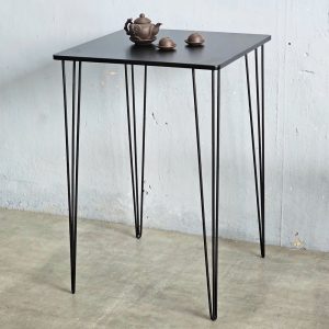 Bàn bar mặt vuông 70x70cm chân sắt Hairpin sơn tĩnh điện - hình 1