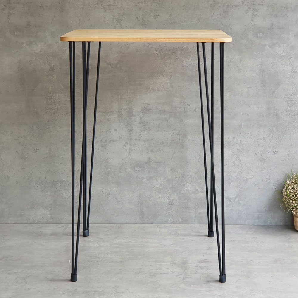 Bàn bar mặt vuông 70x70cm chân sắt Hairpin sơn tĩnh điện Bàn bar mặt vuông 70x70cm chân sắt Hairpin sơn tĩnh điện - hình 5