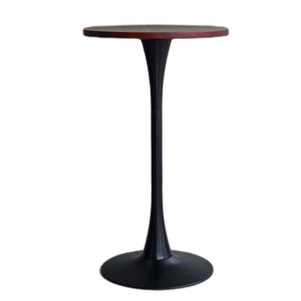 Bàn bar tròn 60cm chân sắt Tulip gỗ tràm dày 25mm Bàn bar tròn 60cm chân sắt Tulip gỗ tràm dày 25mm