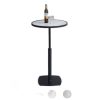 Bàn bar tròn 60cm gạch men chân sắt trụ tròn