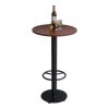 Bàn bar tròn 60cm gỗ cao su chân sắt sơn tĩnh điện