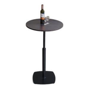 Bàn bar tròn 60cm gỗ cao su chân trụ 60 đế vuông