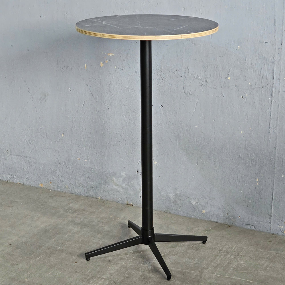 Bàn bar tròn 60cm gỗ plywood vân giả đá Bàn bar tròn 60cm gỗ plywood vân giả đá - hình 1