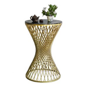 Bàn bar tròn đk 70cm mặt đá chân sắt