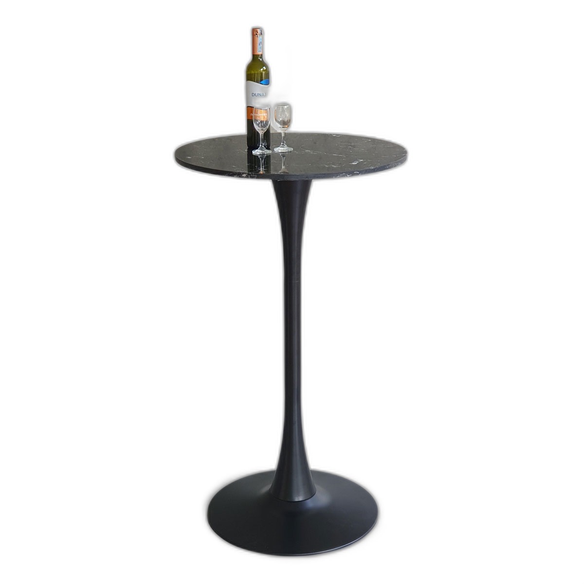 Bàn bar Tulip mặt đá tròn 60cm chân sắt Bàn bar Tulip mặt đá tròn 60cm chân sắt