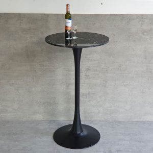 Bàn bar Tulip mặt đá tròn 60cm chân sắt - hình 1