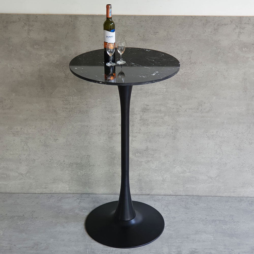 Bàn bar Tulip mặt đá tròn 60cm chân sắt Bàn bar Tulip mặt đá tròn 60cm chân sắt - hình 2
