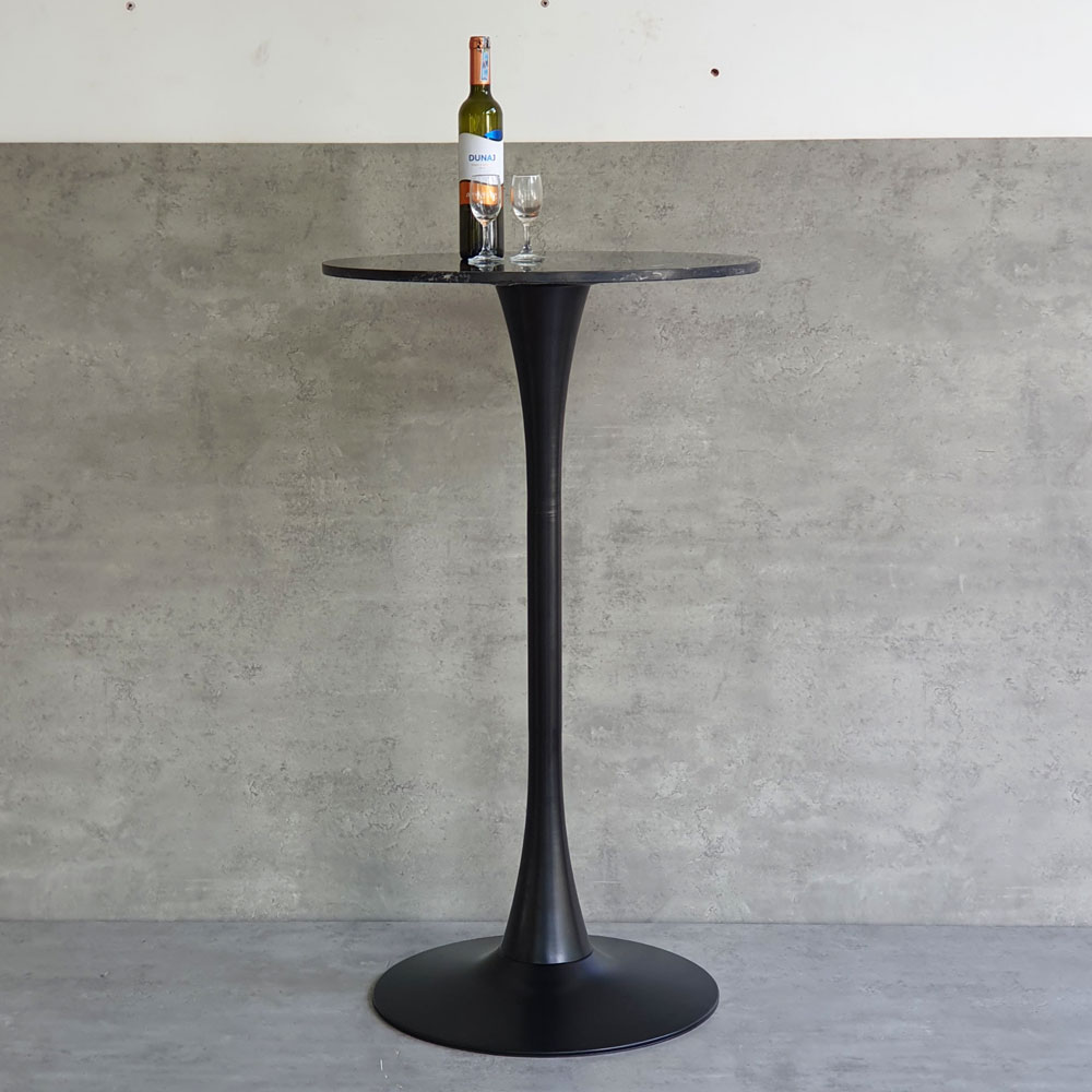Bàn bar Tulip mặt đá tròn 60cm chân sắt Bàn bar Tulip mặt đá tròn 60cm chân sắt - hình 3