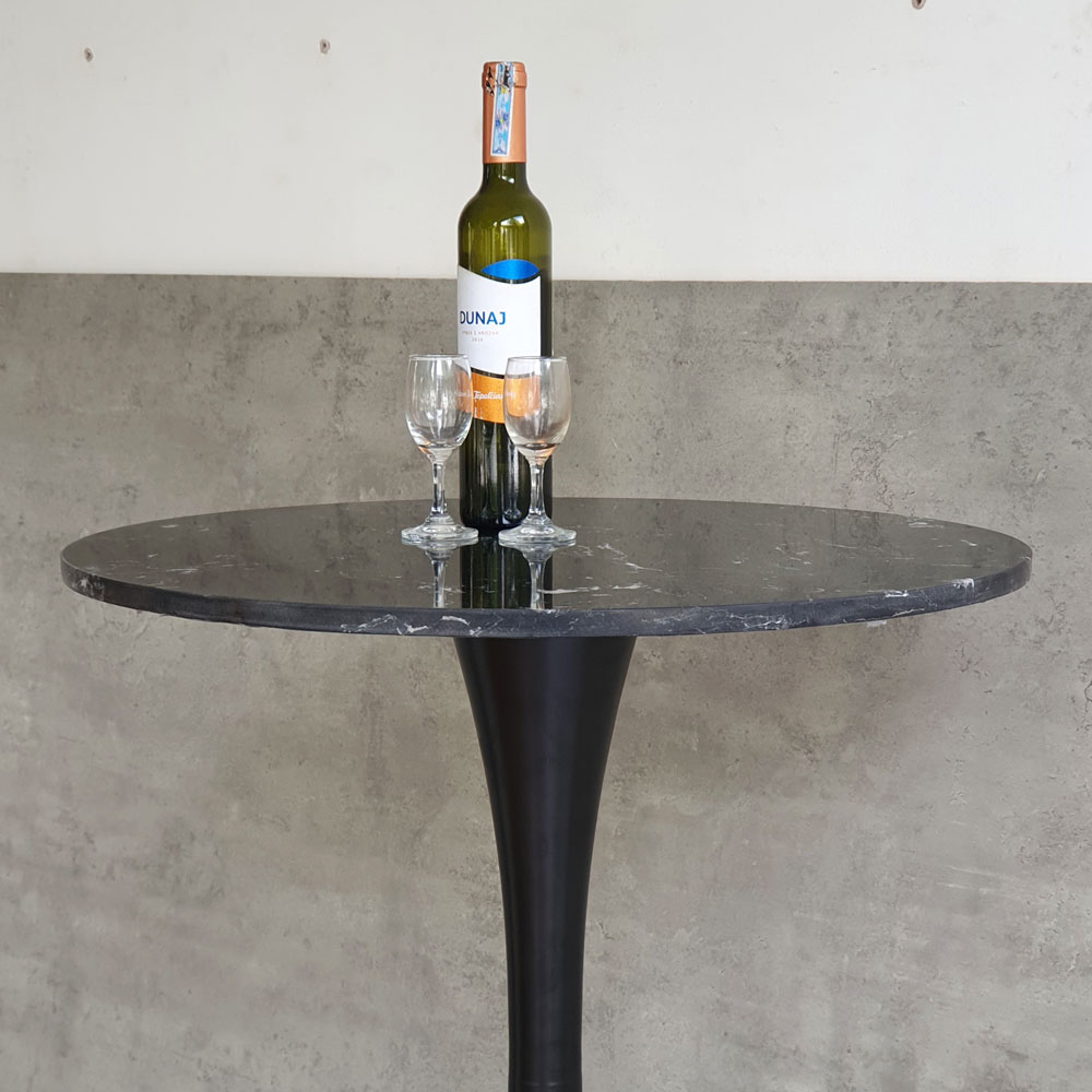 Bàn bar Tulip mặt đá tròn 60cm chân sắt Bàn bar Tulip mặt đá tròn 60cm chân sắt - hình 4