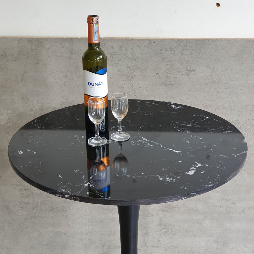 Bàn bar Tulip mặt đá tròn 60cm chân sắt Bàn bar Tulip mặt đá tròn 60cm chân sắt - hình 5