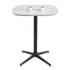 Bàn cafe 60x60cm gỗ plywood vân giả đá CFD68276