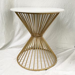 Bàn cafe, bàn decor LUXI mặt đá khung sắt CFD68103 - hình 1