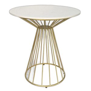 Bàn cafe, bàn decor mặt đá chân cổ lọ CFD68123