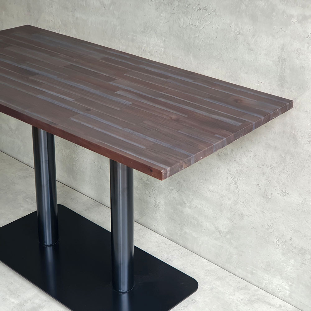 Bàn cafe chữ nhật 120x60cm gỗ tràm chân sắt đôi CFD68182 Bàn cafe chữ nhật 120x60cm gỗ tràm chân sắt đôi CFD68182 - hình 2