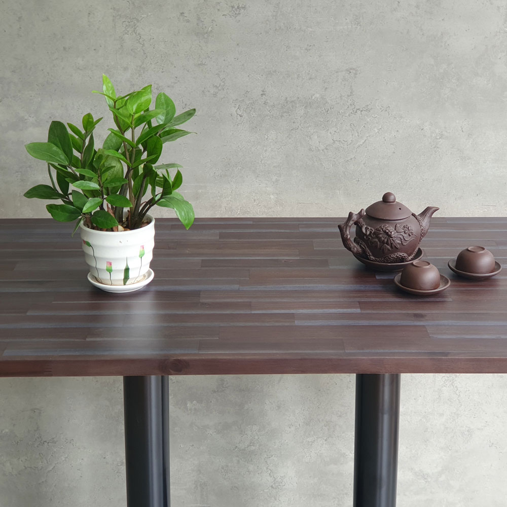 Bàn cafe chữ nhật 120x60cm gỗ tràm chân sắt đôi CFD68182 Bàn cafe chữ nhật 120x60cm gỗ tràm chân sắt đôi CFD68182 - hình 3