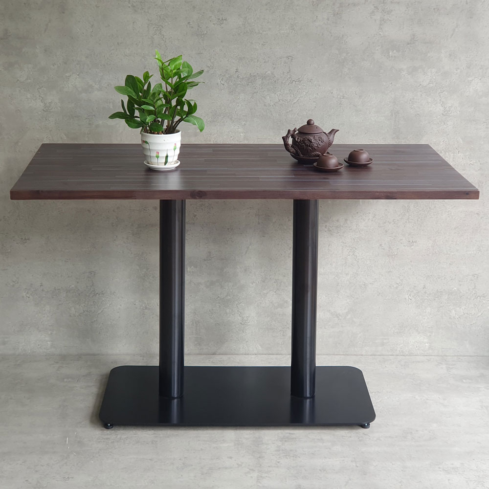 Bàn cafe chữ nhật 120x60cm gỗ tràm chân sắt đôi CFD68182 Bàn cafe chữ nhật 120x60cm gỗ tràm chân sắt đôi CFD68182 - hình 4