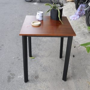 Bàn Cafe CoffeDesk vuông 60cm chân sắt Oval CFD68023 - hình 1