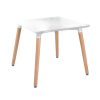 Bàn cafe Eames vuông 60cm chân gỗ