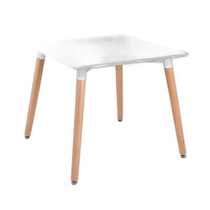 Bàn cafe Eames vuông 60cm chân gỗ