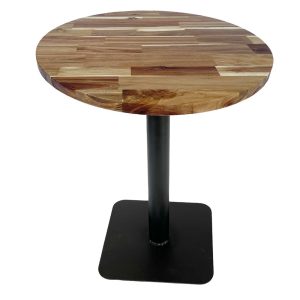 Bàn cafe gỗ tràm dày 25mm chân sắt đế vuông CFD68084 - hình 1