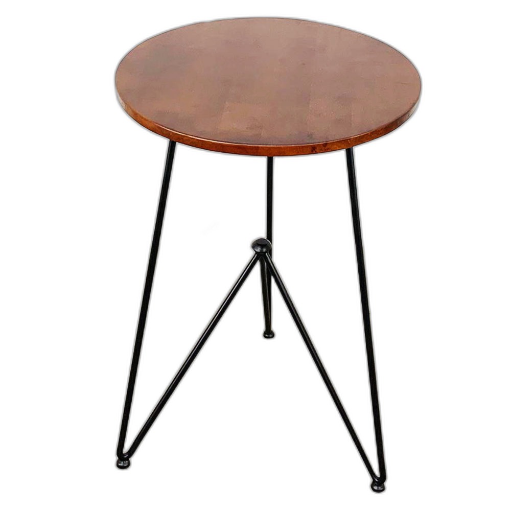 Bàn cafe tròn 50cm màu cánh gián chân sắt sơn tĩnh điện CFD68052 Bàn cafe tròn 50cm màu cánh gián chân sắt sơn tĩnh điện CFD68052