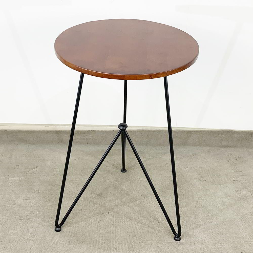Bàn cafe tròn 50cm màu cánh gián chân sắt sơn tĩnh điện CFD68052 Bàn cafe tròn 50cm màu cánh gián chân sắt sơn tĩnh điện CFD68052 - hình 2