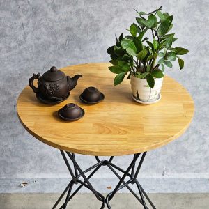 Bàn cafe tròn 60cm chân sắt CFD68216 - hình 1