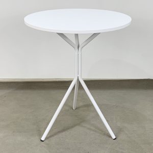 Bàn cafe tròn 60cm gỗ cao su chân sắt chãng 3 CFD68046 - hình 1