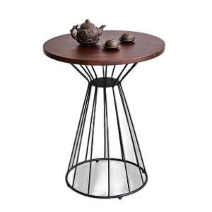 Bàn cafe tròn 60cm gỗ tràm CFD68221