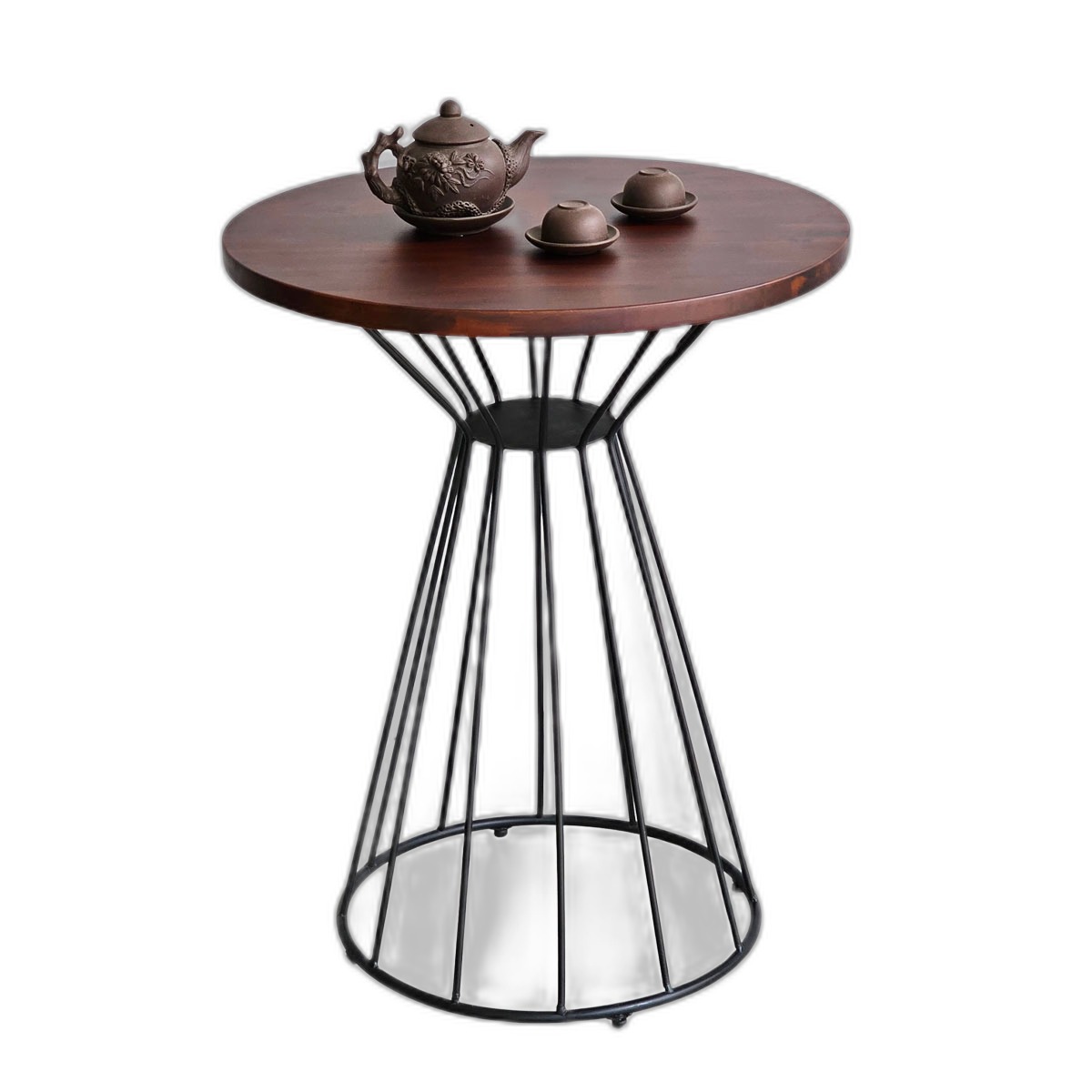 Bàn cafe tròn 60cm gỗ tràm CFD68221 Bàn cafe tròn 60cm gỗ tràm CFD68221