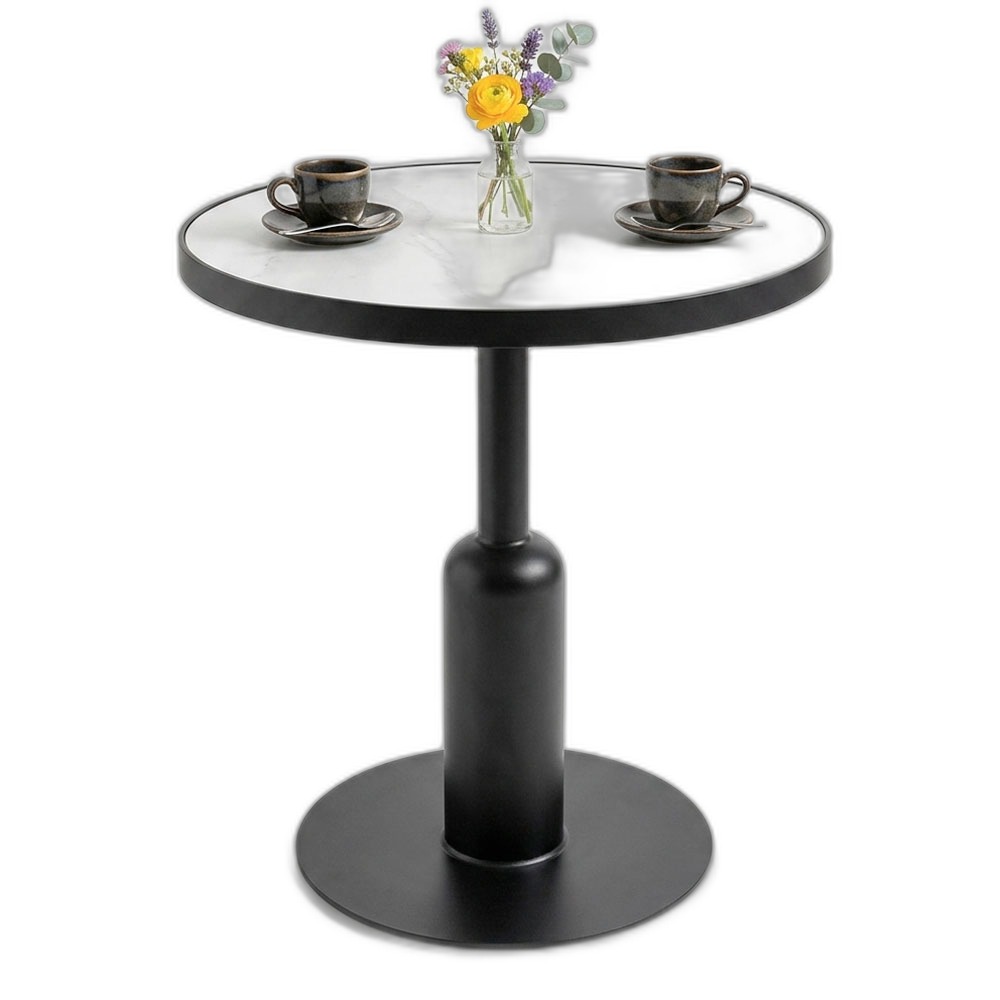 Bàn cafe tròn 60cm mặt ceramic CFD68292 Bàn cafe tròn 60cm mặt ceramic CFD68292