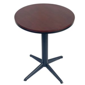 Bàn cafe tròn 60cm mặt gỗ cao su chân sắt CFD68107
