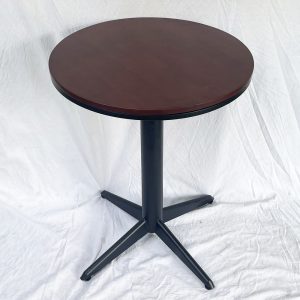 Bàn cafe tròn 60cm mặt gỗ cao su chân sắt CFD68107 - hình 1