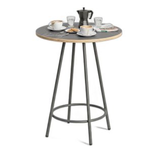 Bàn cafe tròn 60x60cm gỗ plywood vân giả đá CFD68277