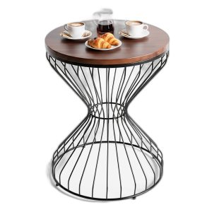 Bàn cafe tròn 60x60cm gỗ tràm CFD68241