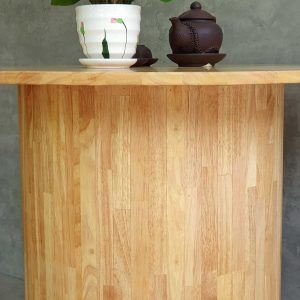 Bàn cafe tròn 80cm bằng gỗ cao su CFD68178 - hình 1