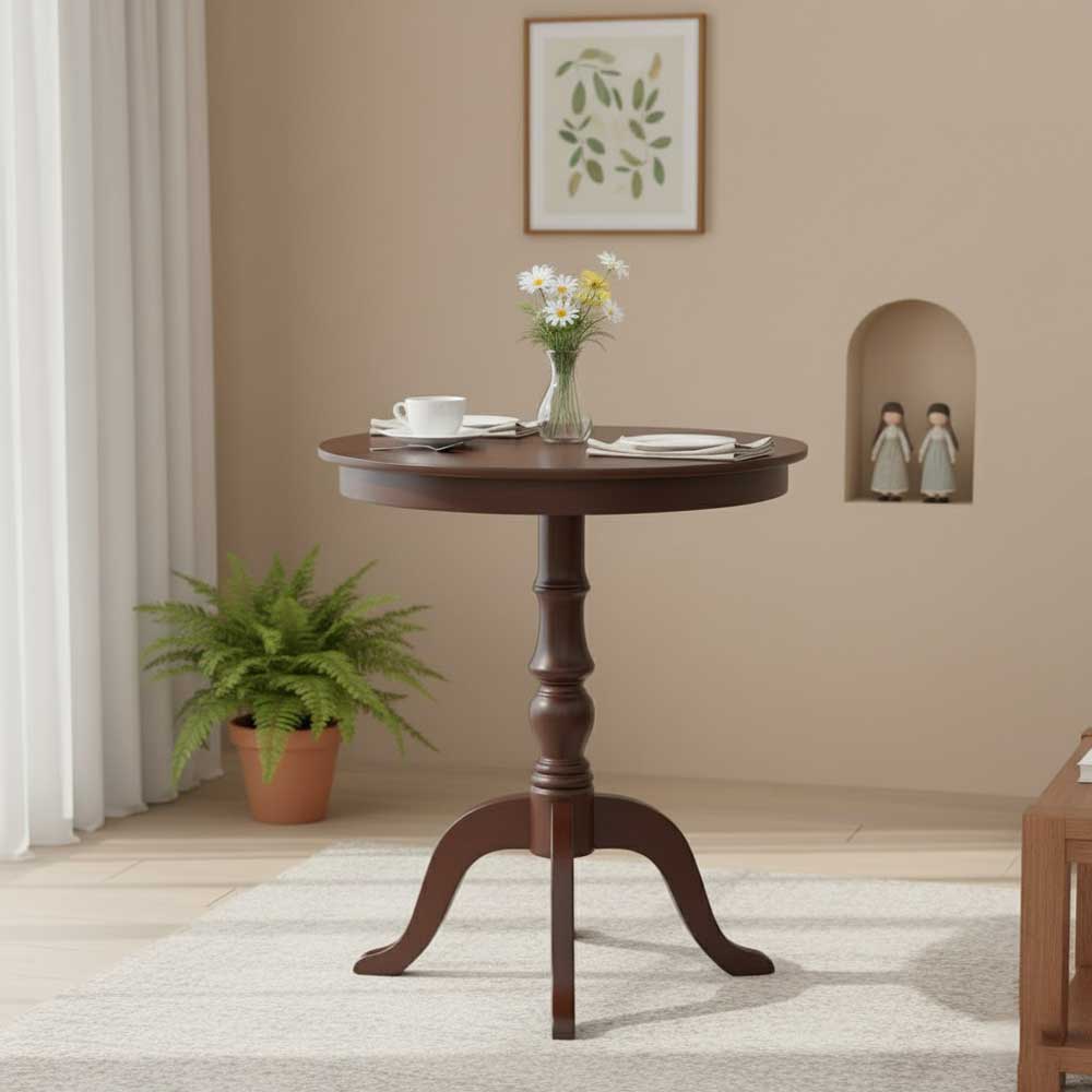 Bàn cafe tròn chân gỗ tiện Rustic CFD68215 Bàn cafe tròn chân gỗ tiện Rustic CFD68215 - hình 5