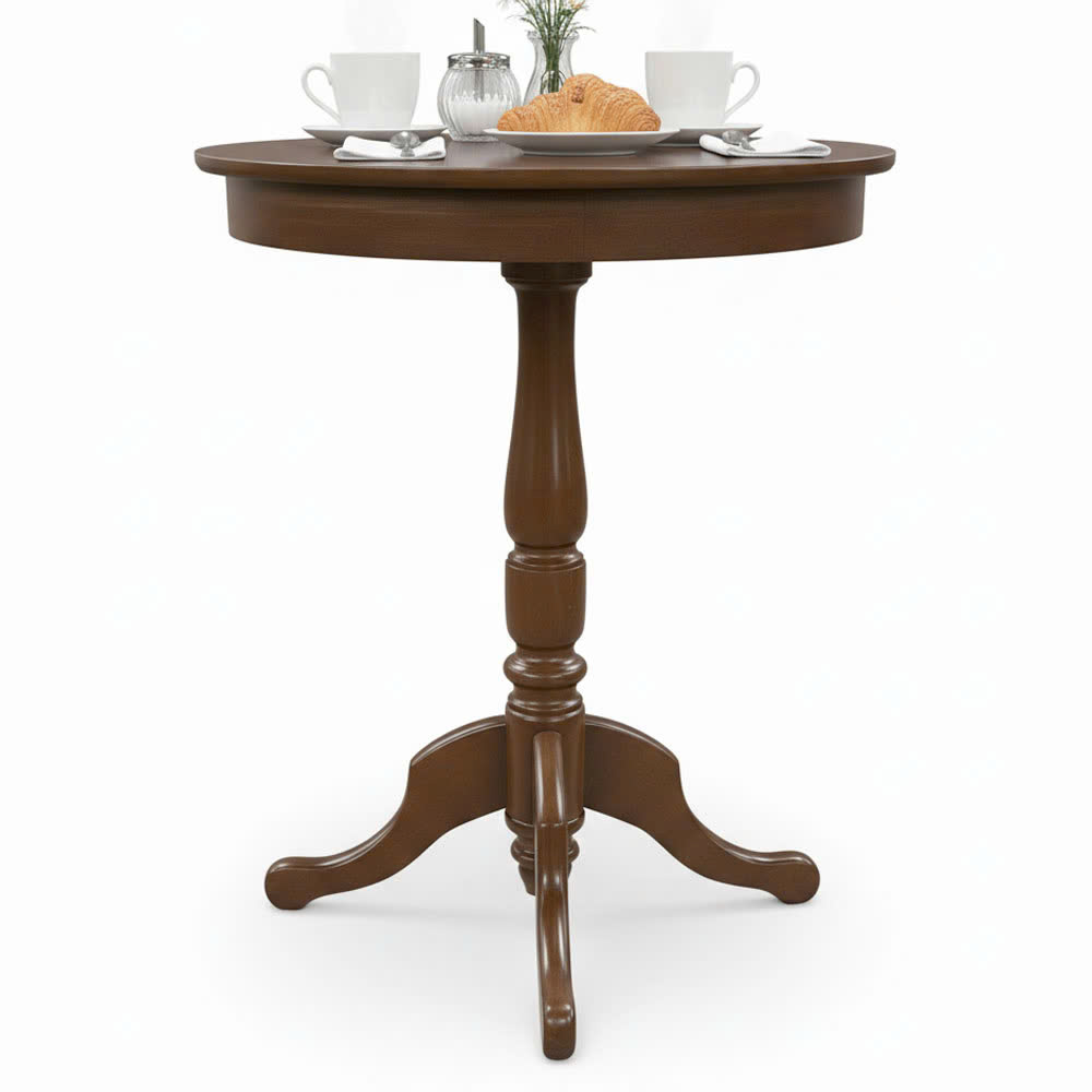 Bàn cafe tròn chân Rustic gỗ cao su CFD68282 Bàn cafe tròn chân Rustic gỗ cao su CFD68282 - hình 2