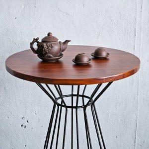 Bàn cafe tròn đk 60cm gỗ tràm CFD68228 - hình 1