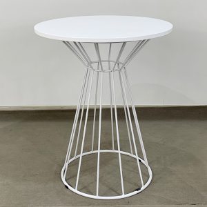 Bàn cafe tròn gỗ CAO SU chân cổ lọ nhỏ nhiều màu CFD68048 - hình 1