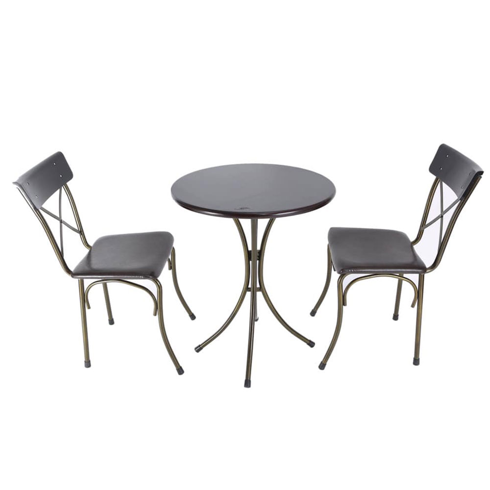 Bàn cafe tròn gỗ chân sắt ngoài trời Kite02 - CFD68060 Bàn cafe tròn gỗ chân sắt ngoài trời Kite02 - CFD68060 - hình 2