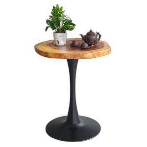Lỗi 404 Bàn cafe tròn gỗ me tây dày 4cm chân sắt tròn CFD68176