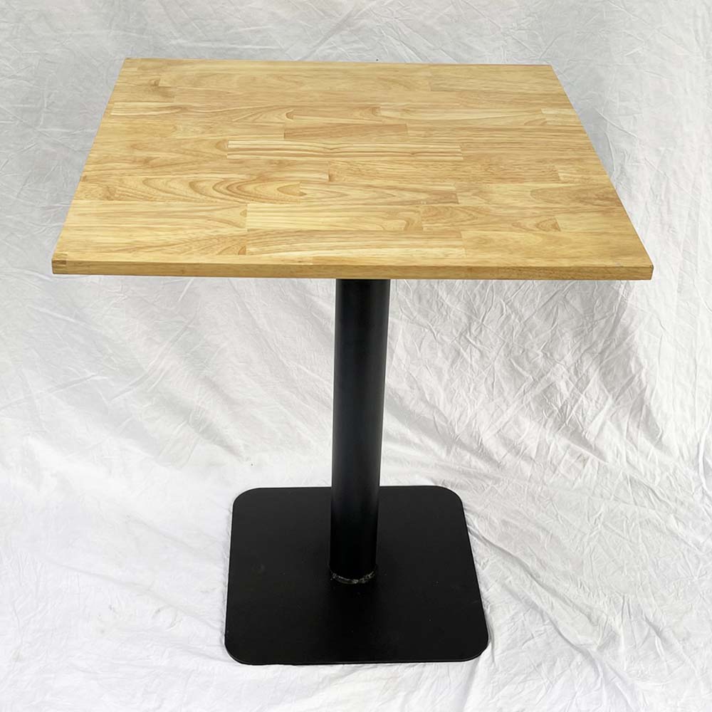 Bàn cafe vuông 60cm gỗ cao su chân sắt đế vuông CFD69079 Bàn cafe vuông 60cm gỗ cao su chân sắt đế vuông CFD69079 - hình 2