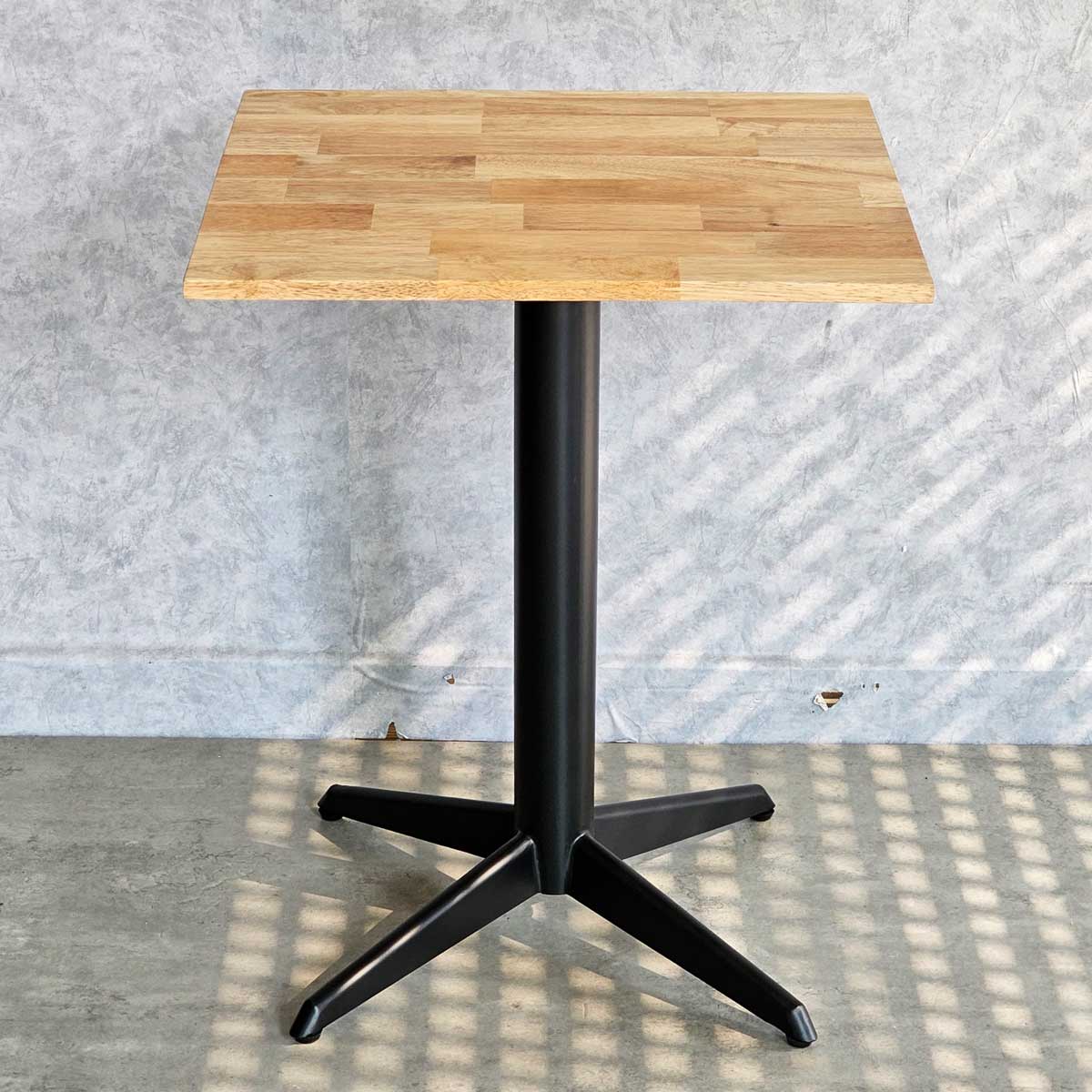 Bàn cafe vuông 60cm gỗ cao su chân sắt hình sao CFD68214 Bàn cafe vuông 60cm gỗ cao su chân sắt hình sao CFD68214 - hình 2
