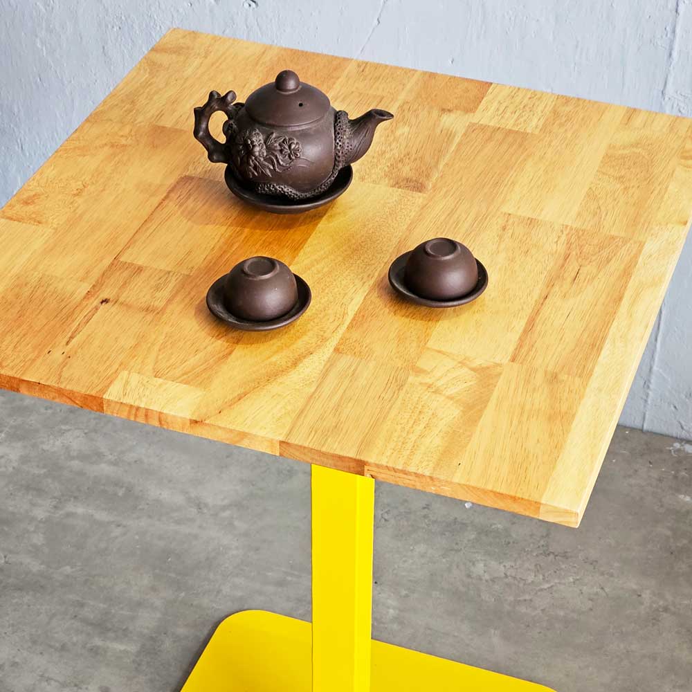 Bàn cafe vuông 60x60cm gỗ cao su CFD68227 Bàn cafe vuông 60x60cm gỗ cao su CFD68227 - hình 2