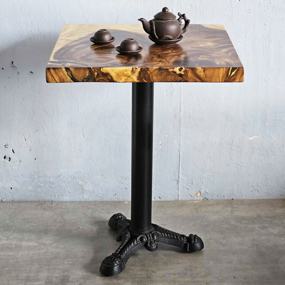 Bàn cafe vuông 60x60cm gỗ me tây chân đúc nghệ thuật CFD68234 Bàn cafe vuông 60x60cm gỗ me tây chân đúc nghệ thuật CFD68234 - hình 1