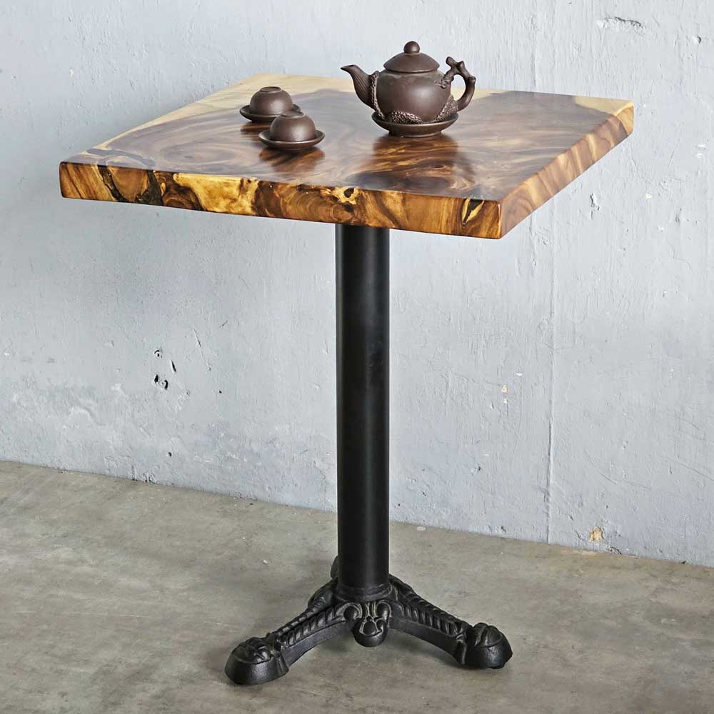 Bàn cafe vuông 60x60cm gỗ me tây chân đúc nghệ thuật CFD68234 Bàn cafe vuông 60x60cm gỗ me tây chân đúc nghệ thuật CFD68234 - hình 3